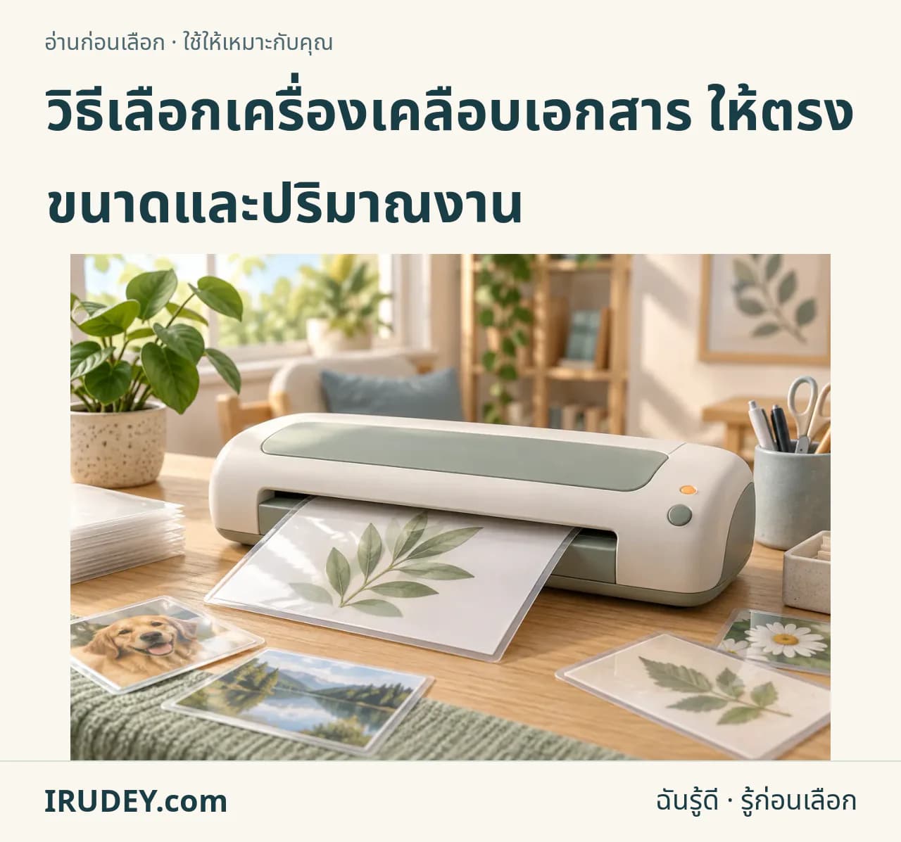 ภาพวาดประกอบ: เครื่องเคลือบเอกสาร