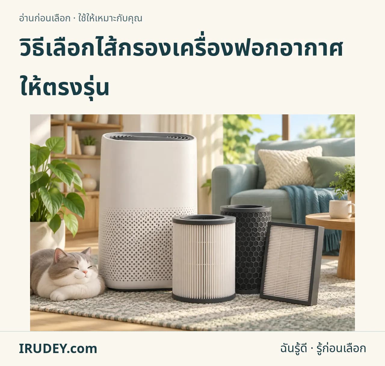 ภาพวาดประกอบ: ไส้กรองเครื่องฟอกอากาศ