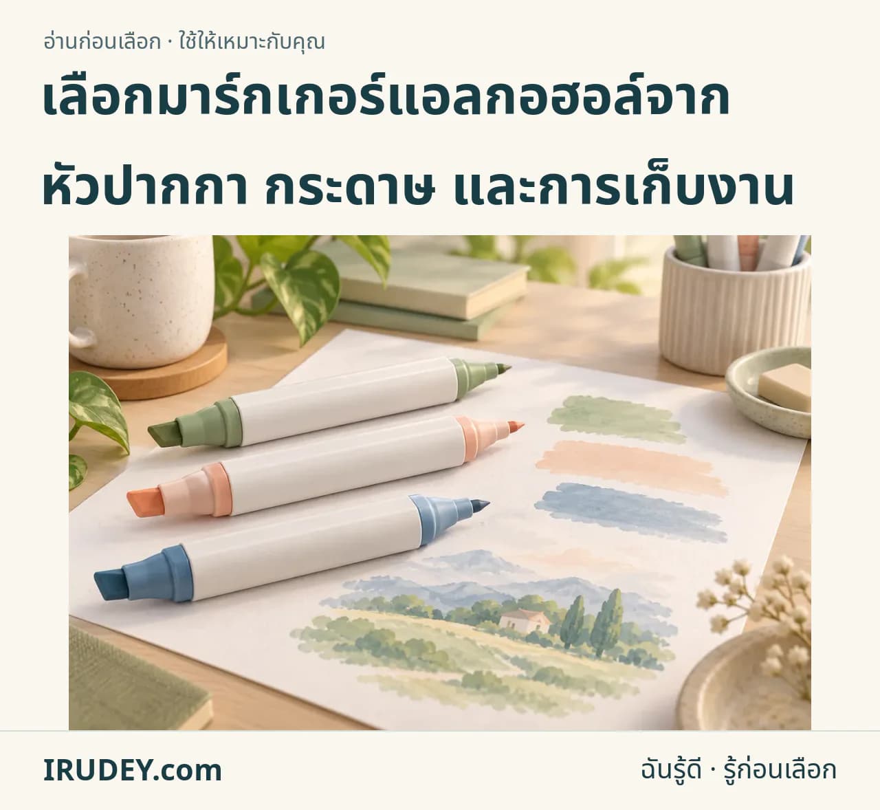 ภาพวาดประกอบ: มาร์กเกอร์แอลกอฮอล์