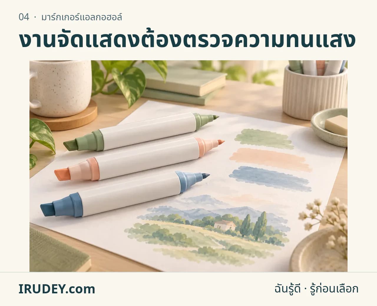 ภาพวาดประกอบ: มาร์กเกอร์แอลกอฮอล์