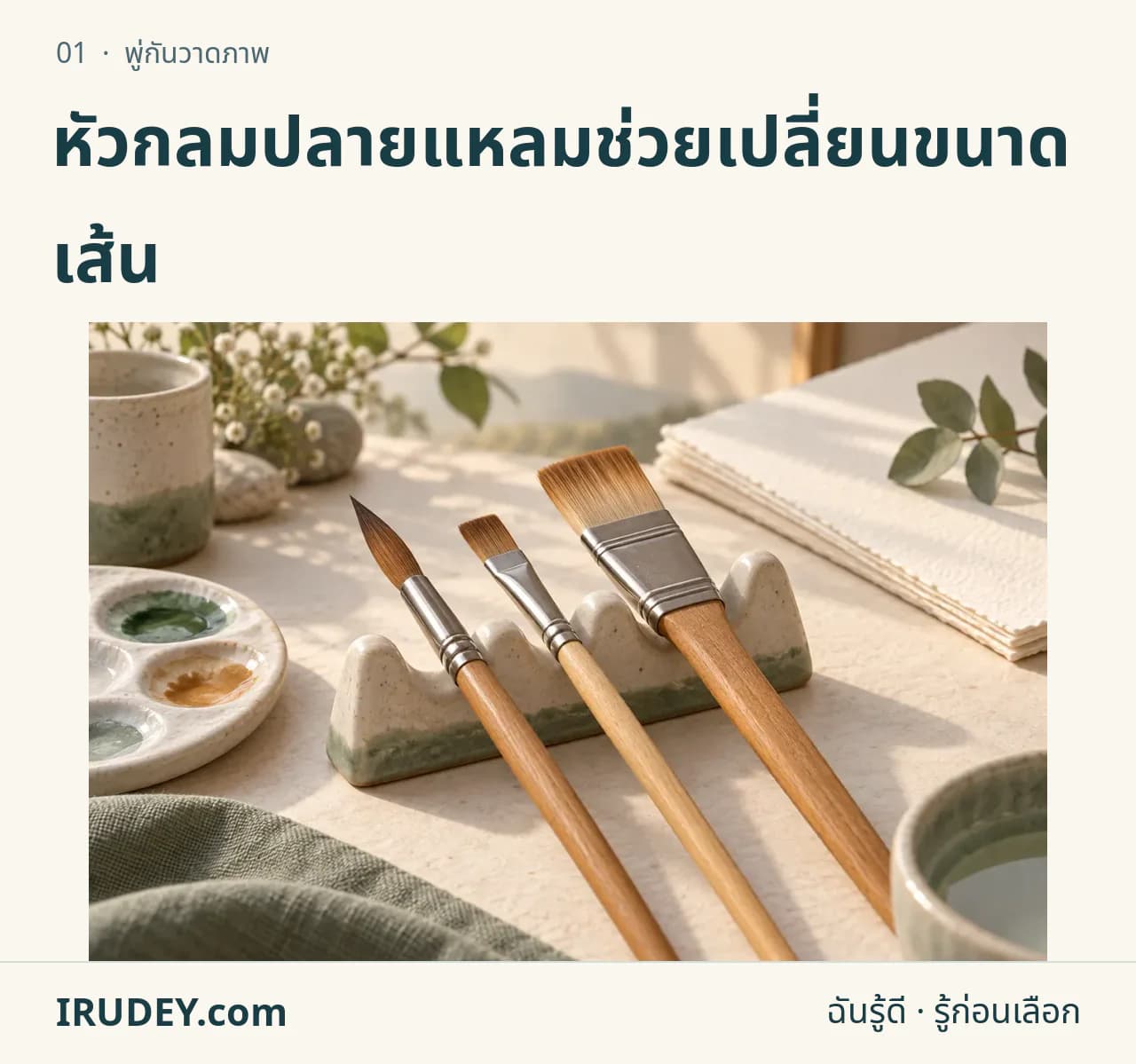 ภาพวาดประกอบ: พู่กันวาดภาพ