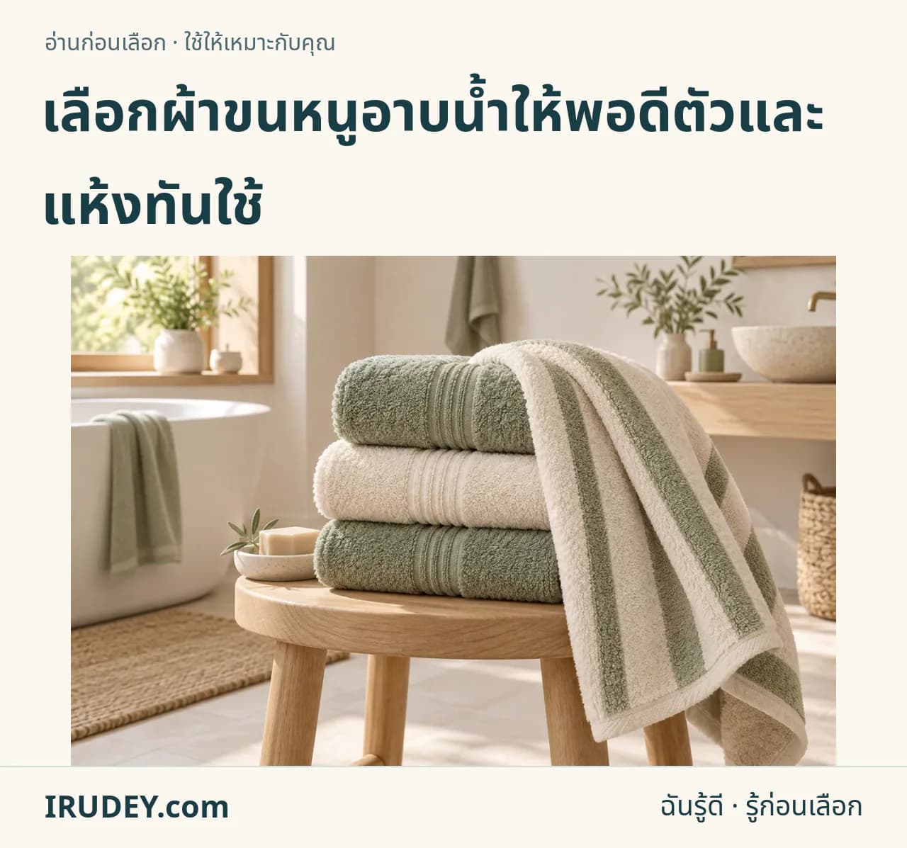 ภาพวาดประกอบ: ผ้าขนหนูและเสื้อคลุมอาบน้ำ