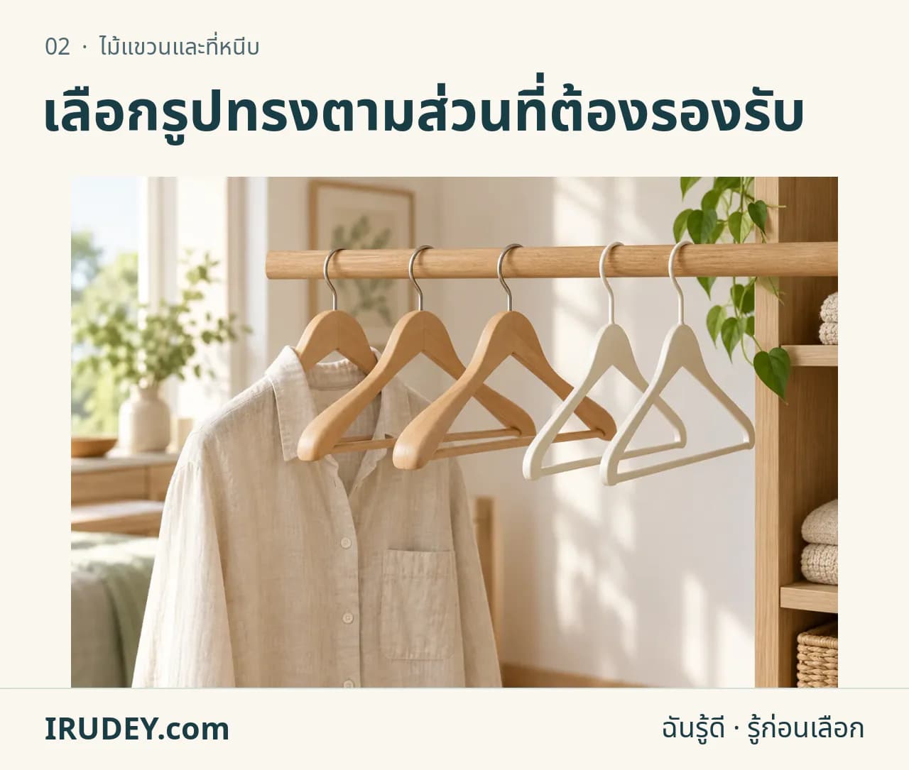 ภาพวาดประกอบ: ไม้แขวนและที่หนีบ