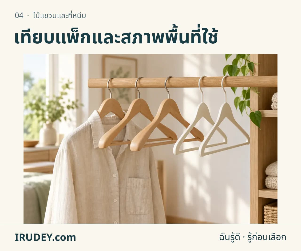 ภาพวาดประกอบ: ไม้แขวนและที่หนีบ