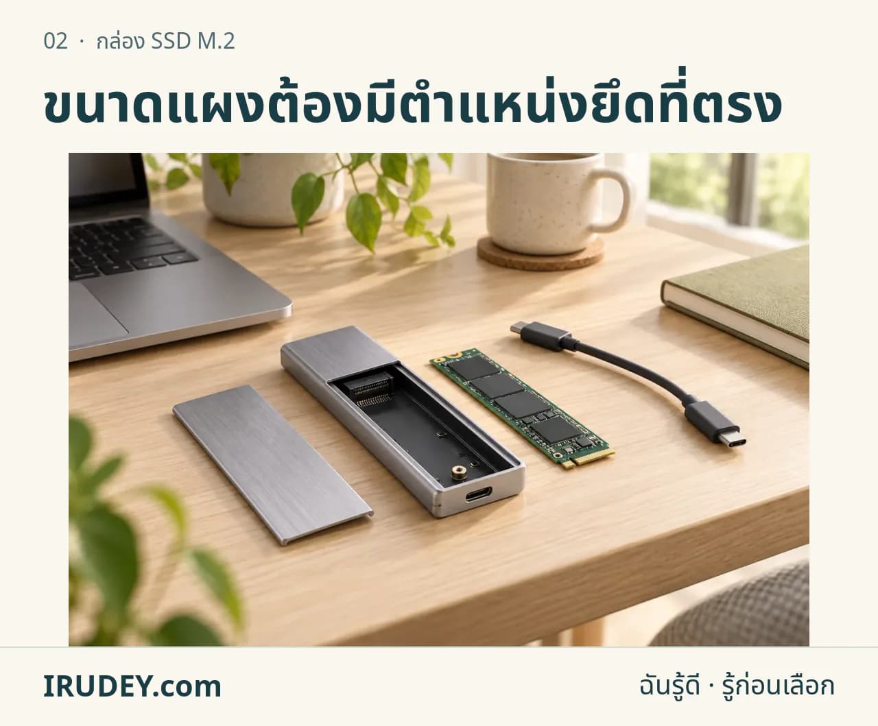 ภาพวาดประกอบ: กล่อง SSD M.2