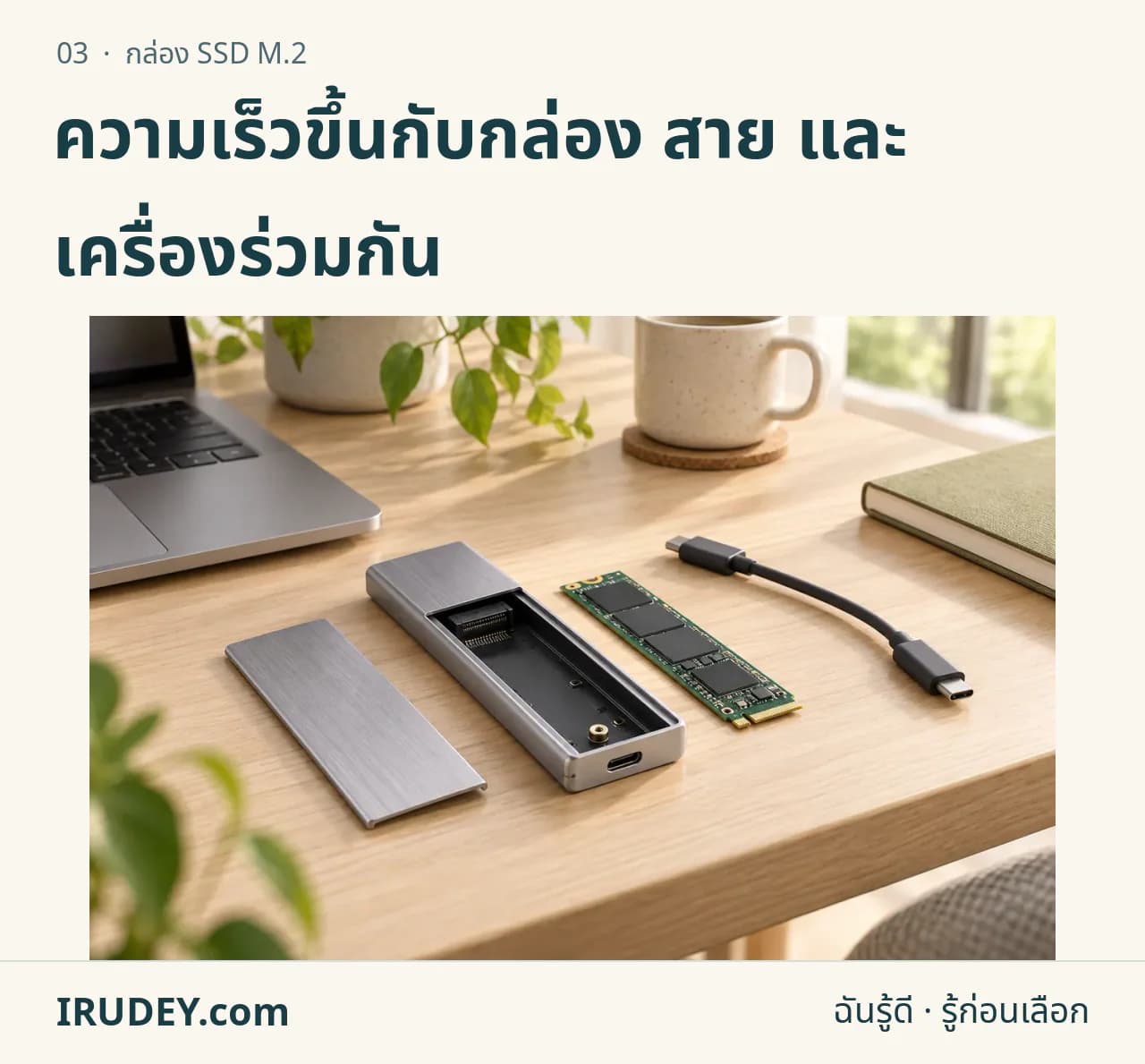 ภาพวาดประกอบ: กล่อง SSD M.2