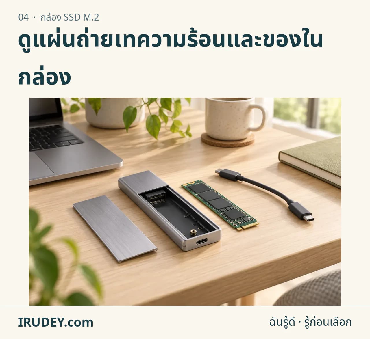 ภาพวาดประกอบ: กล่อง SSD M.2