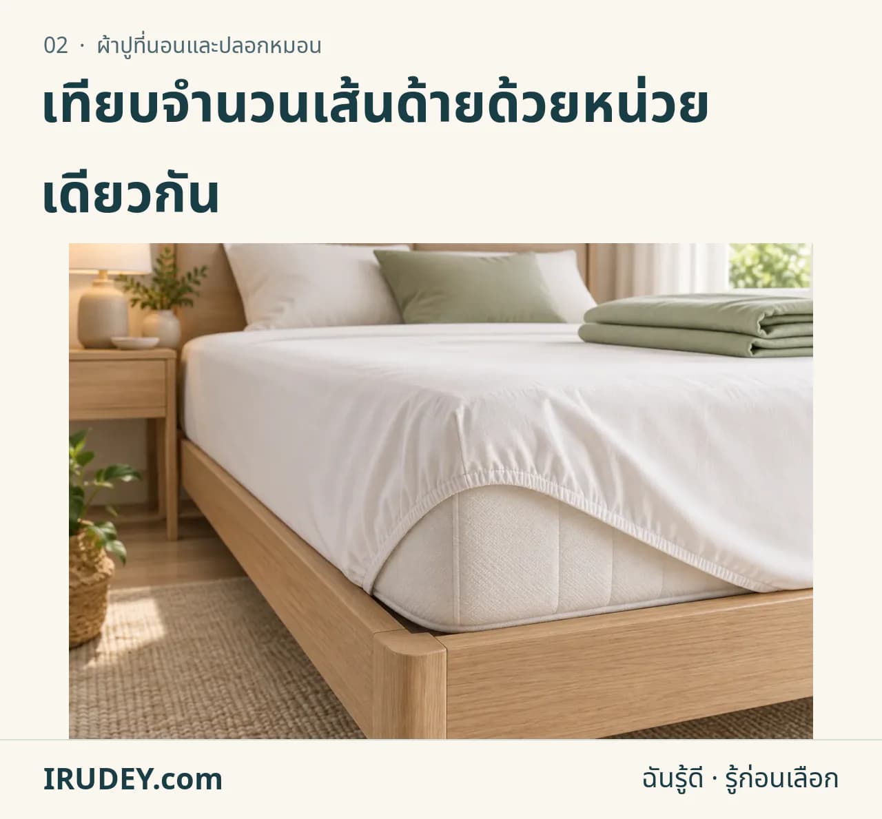 ภาพวาดประกอบ: ผ้าปูที่นอนและปลอกหมอน