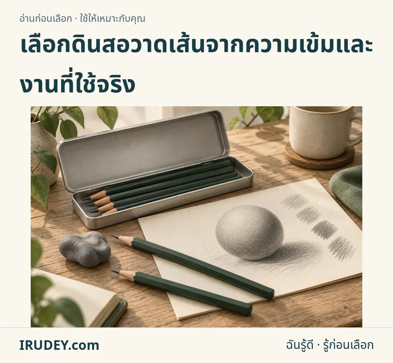 ภาพวาดประกอบ: ดินสอกราไฟต์