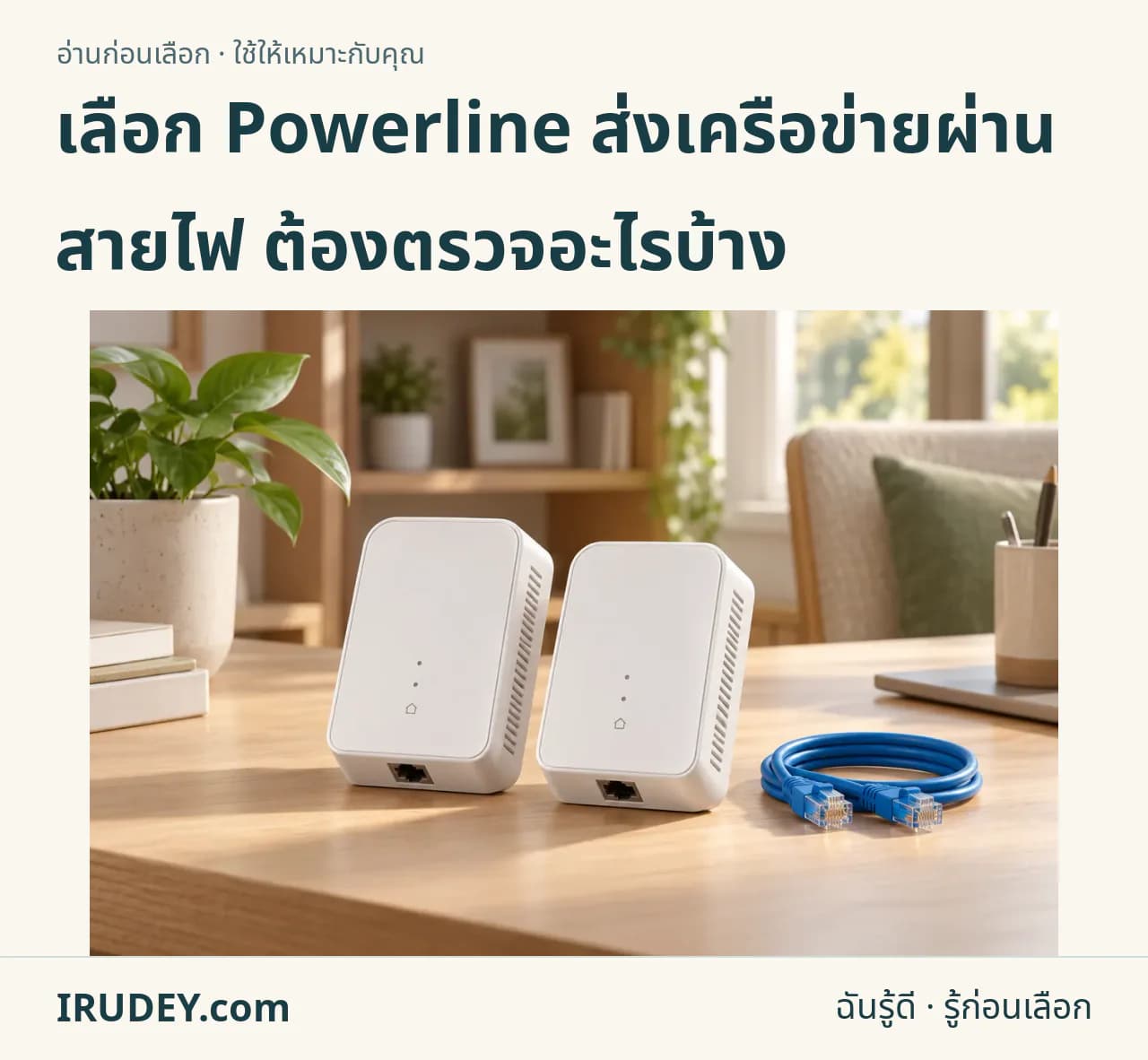 ภาพวาดประกอบ: อะแดปเตอร์ Powerline