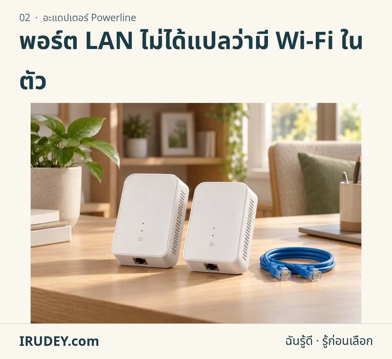 ภาพวาดประกอบ: อะแดปเตอร์ Powerline