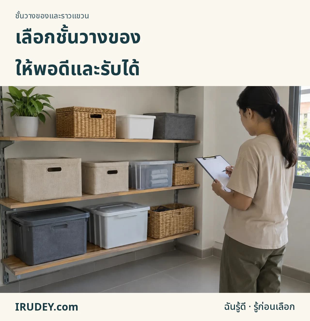 เลือกชั้นจากของและพื้นที่ที่ใช้จริง