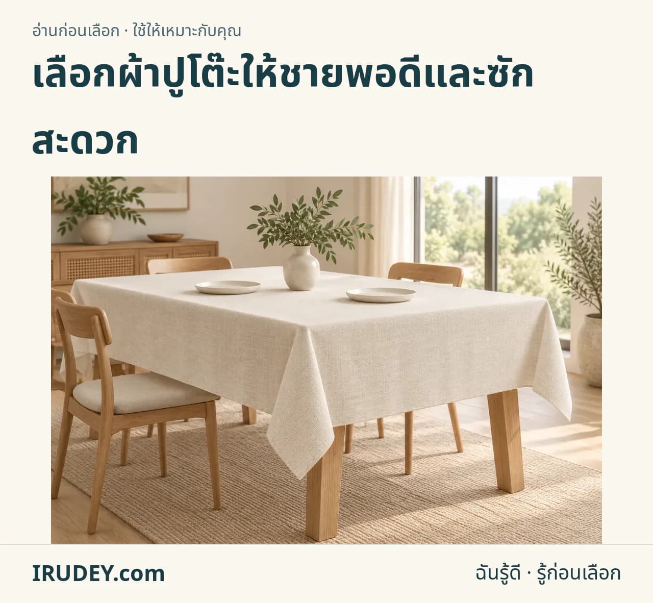 ภาพวาดประกอบ: ผ้าปูโต๊ะ