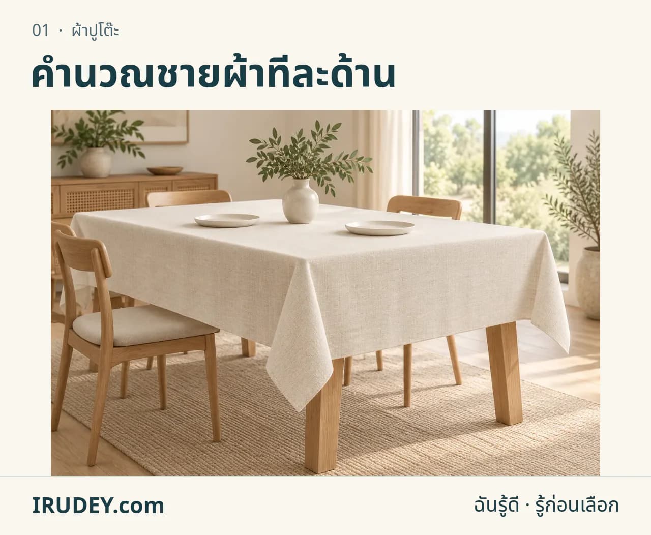 ภาพวาดประกอบ: ผ้าปูโต๊ะ
