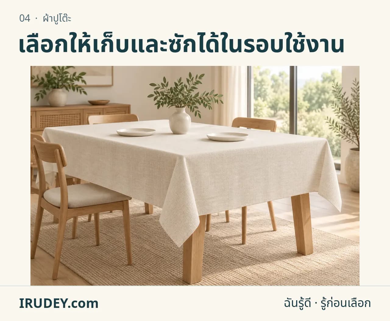 ภาพวาดประกอบ: ผ้าปูโต๊ะ