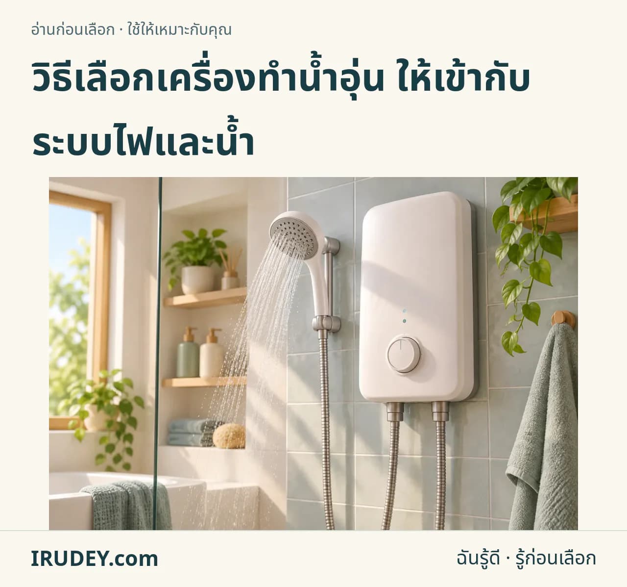 ภาพวาดประกอบ: เครื่องทำน้ำอุ่น