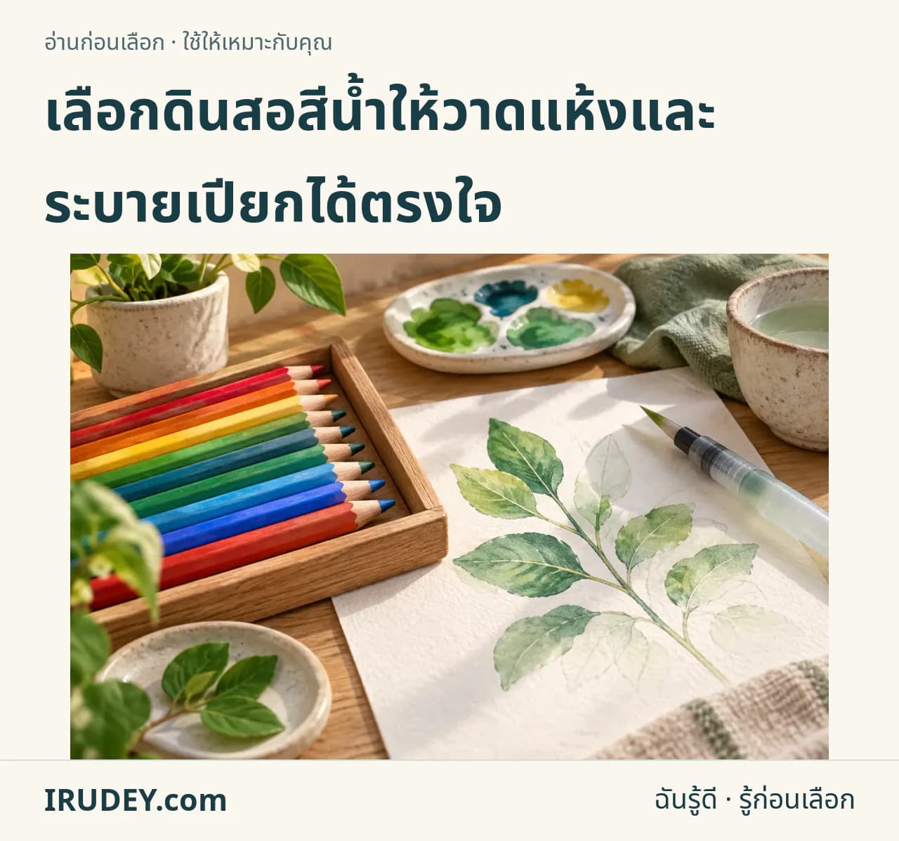 ภาพวาดประกอบ: ดินสอสีน้ำ