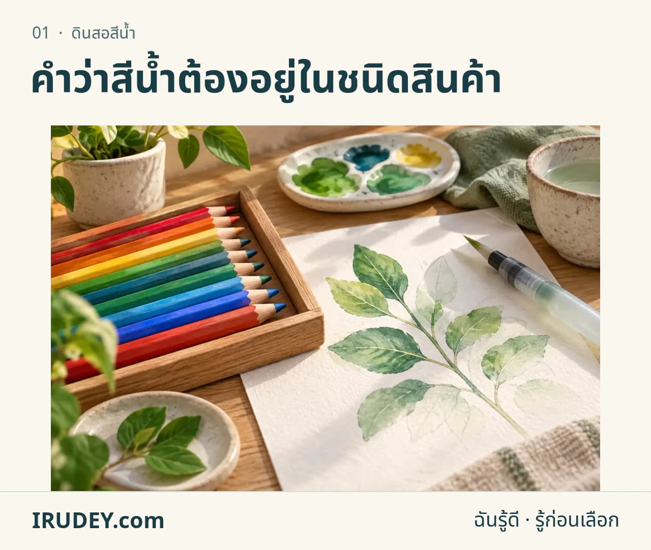 ภาพวาดประกอบ: ดินสอสีน้ำ