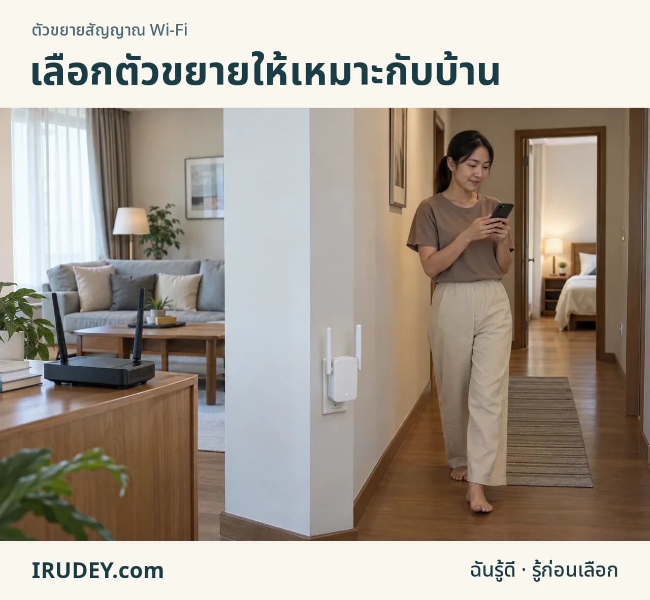 วางตัวขยายระหว่างต้นทางกับห้องปลายทางเพื่อทดลองใช้งาน