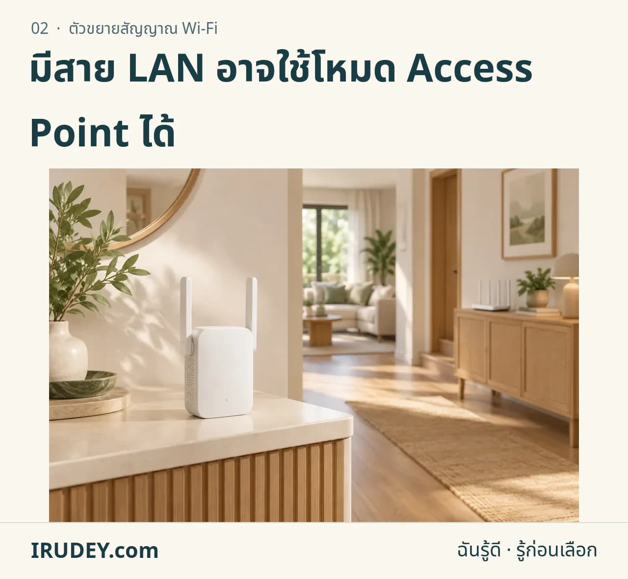 ภาพวาดประกอบ: ตัวขยายสัญญาณ Wi-Fi
