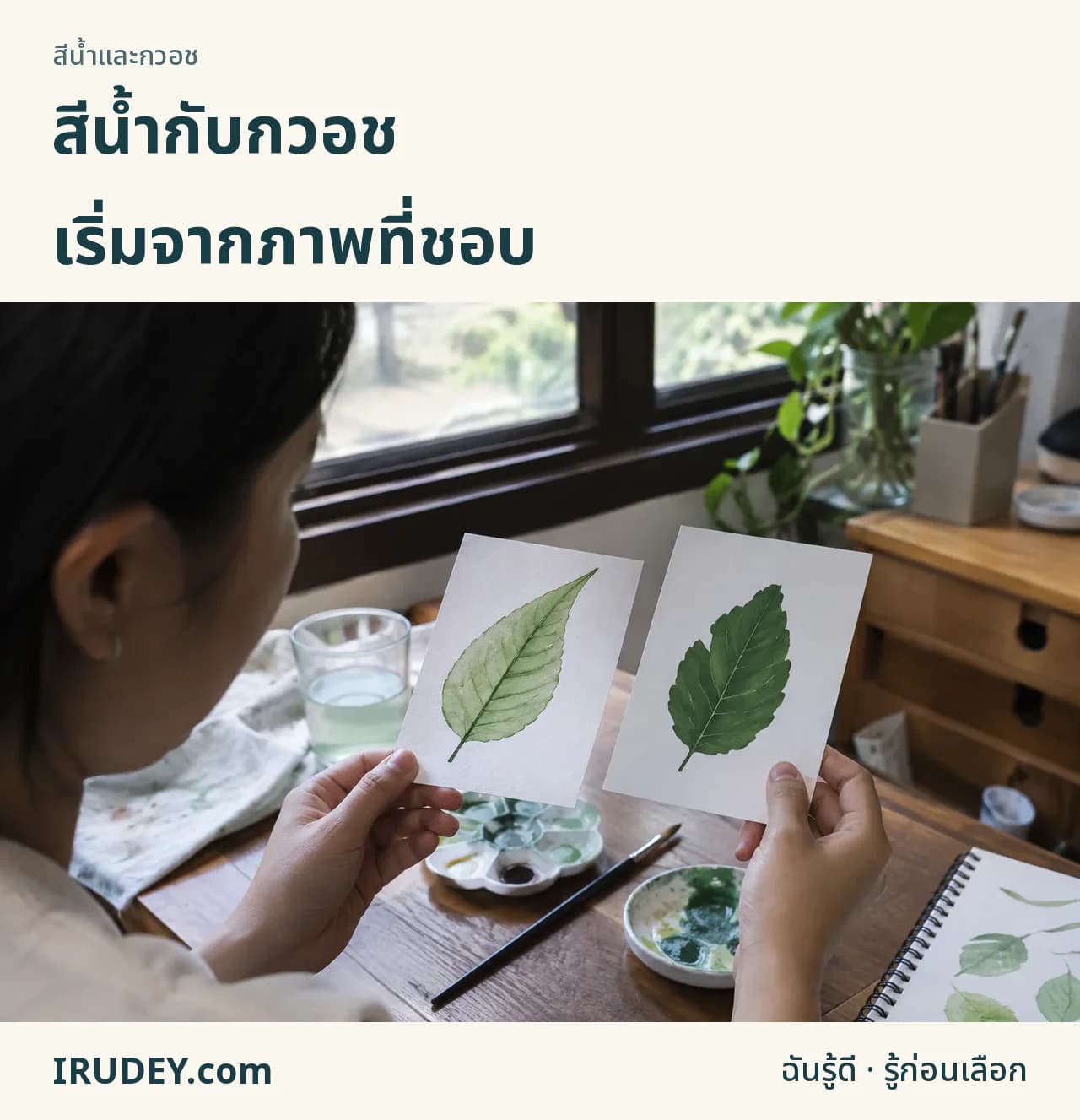 เลือกสีจากภาพโปร่งหรือทึบที่ต้องการ