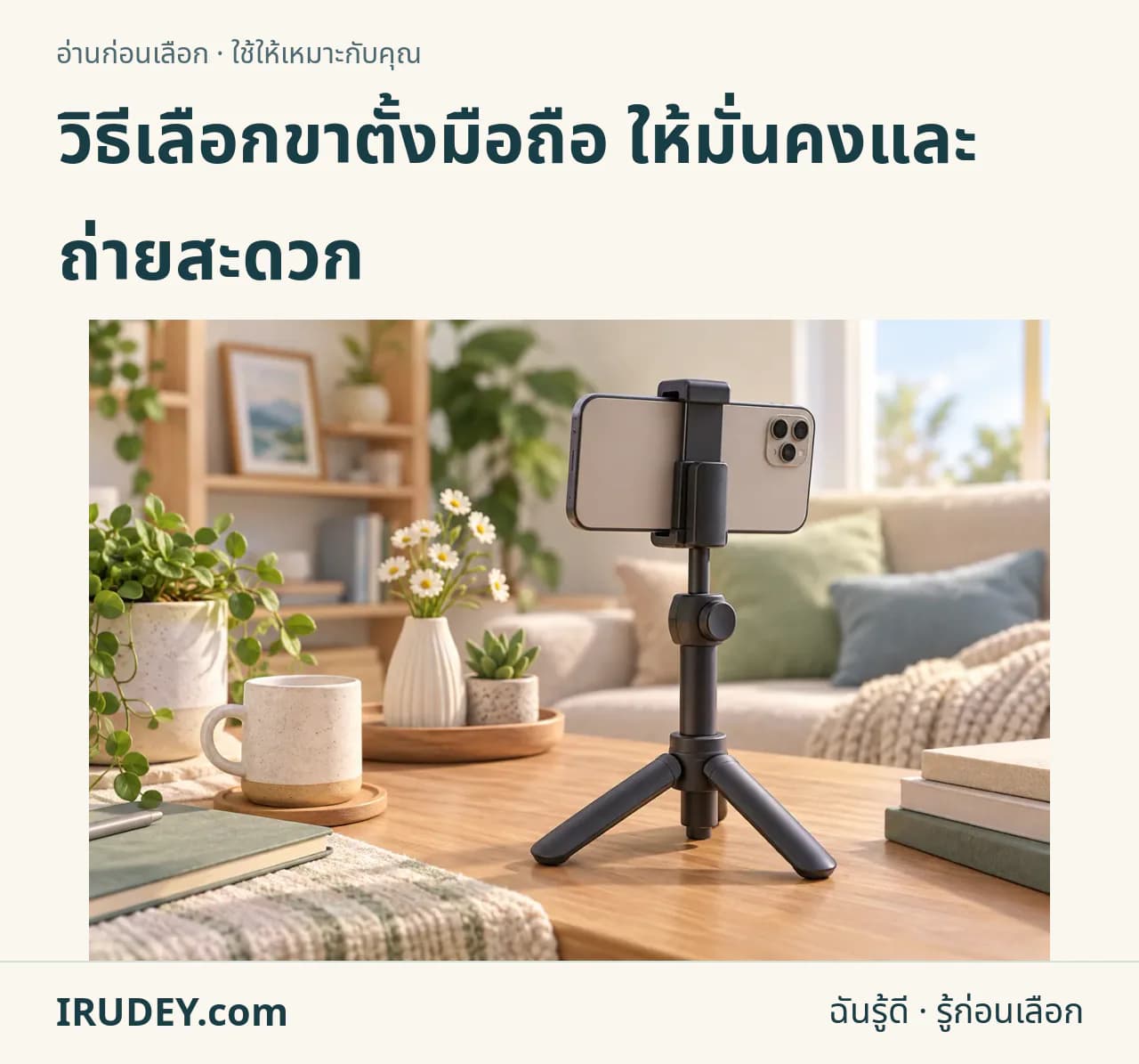 ภาพวาดประกอบ: ขาตั้งมือถือ