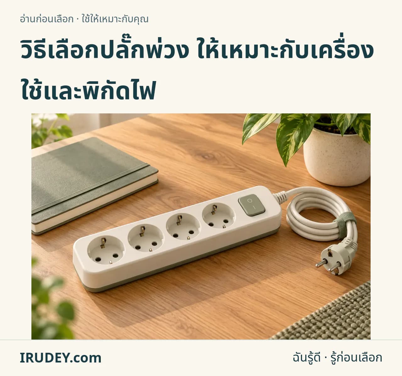 ภาพวาดประกอบ: ปลั๊กพ่วง