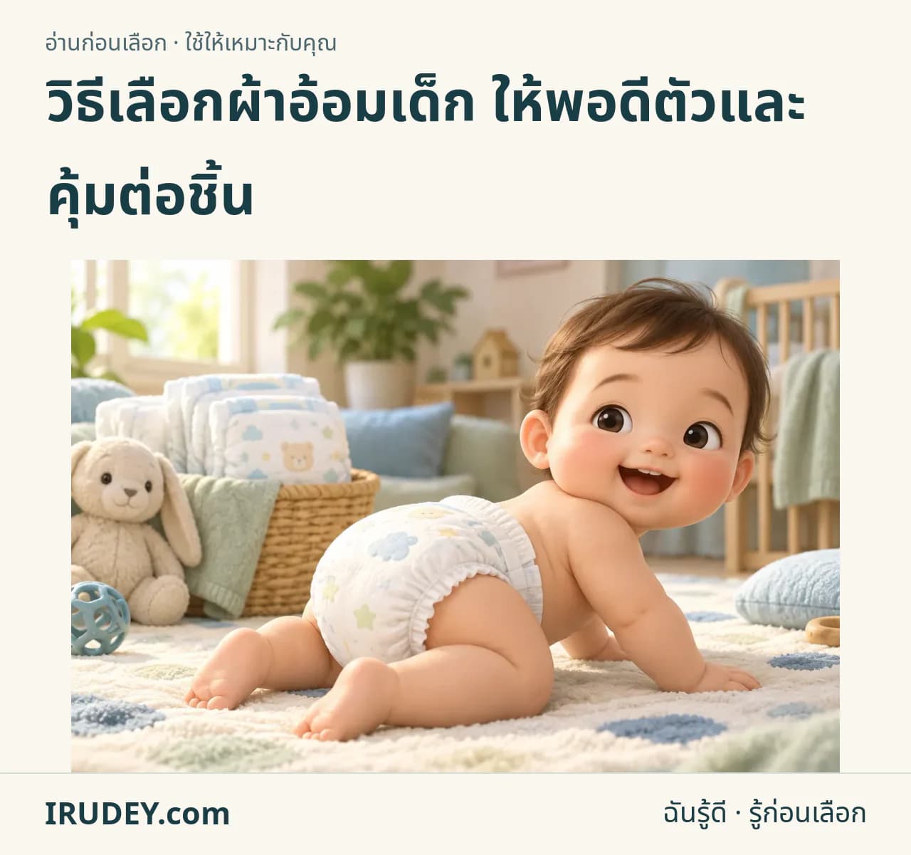 ภาพวาดประกอบ: ผ้าอ้อมเด็ก