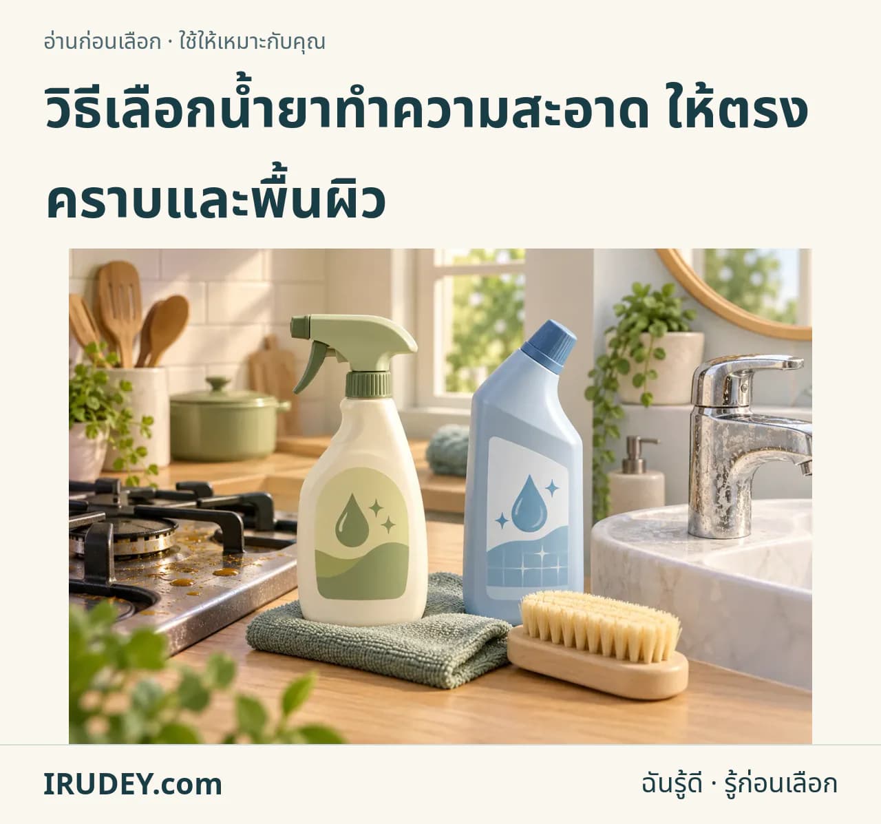 ภาพวาดประกอบ: น้ำยาทำความสะอาด