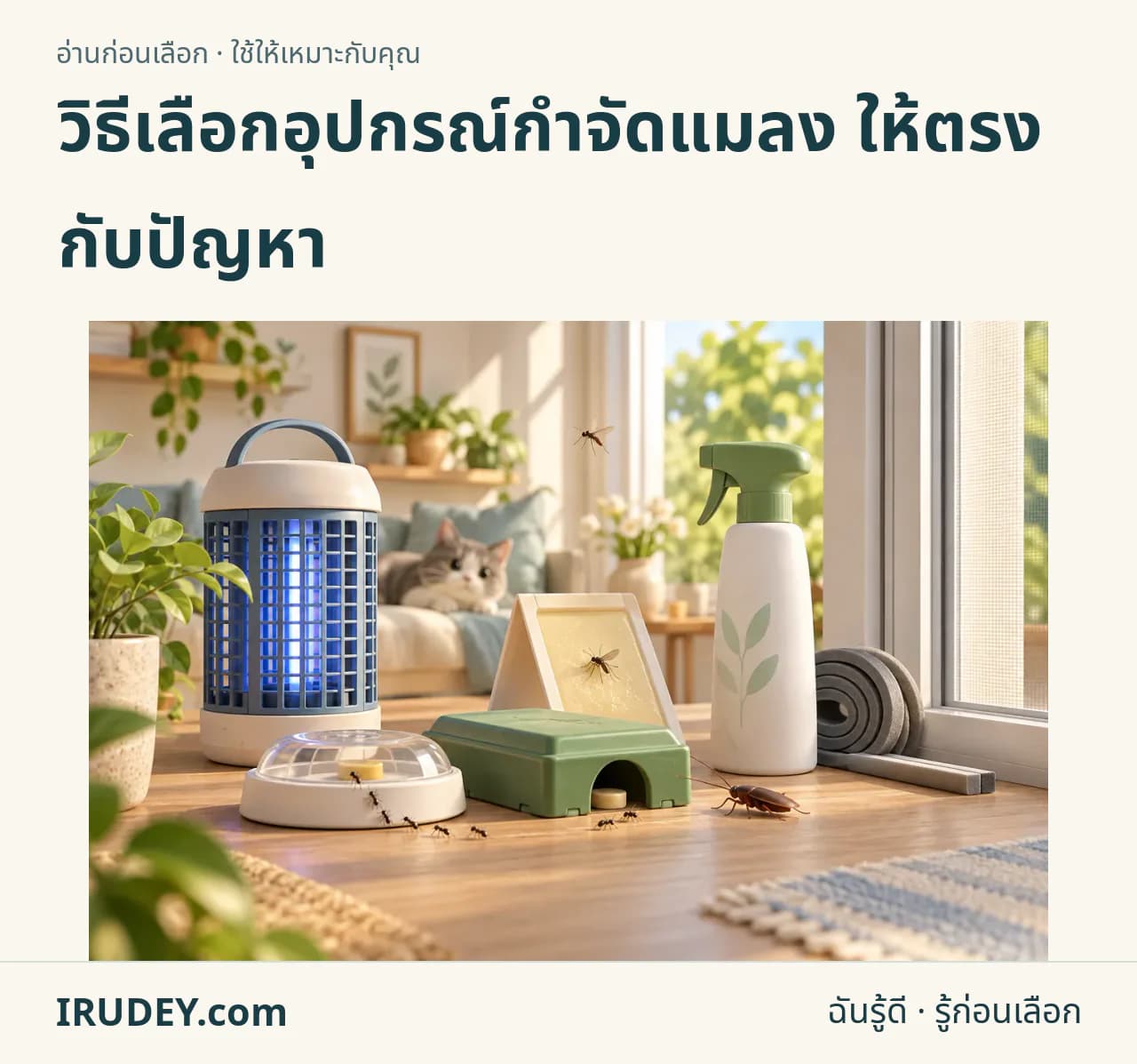 ภาพวาดประกอบ: อุปกรณ์กำจัดแมลง